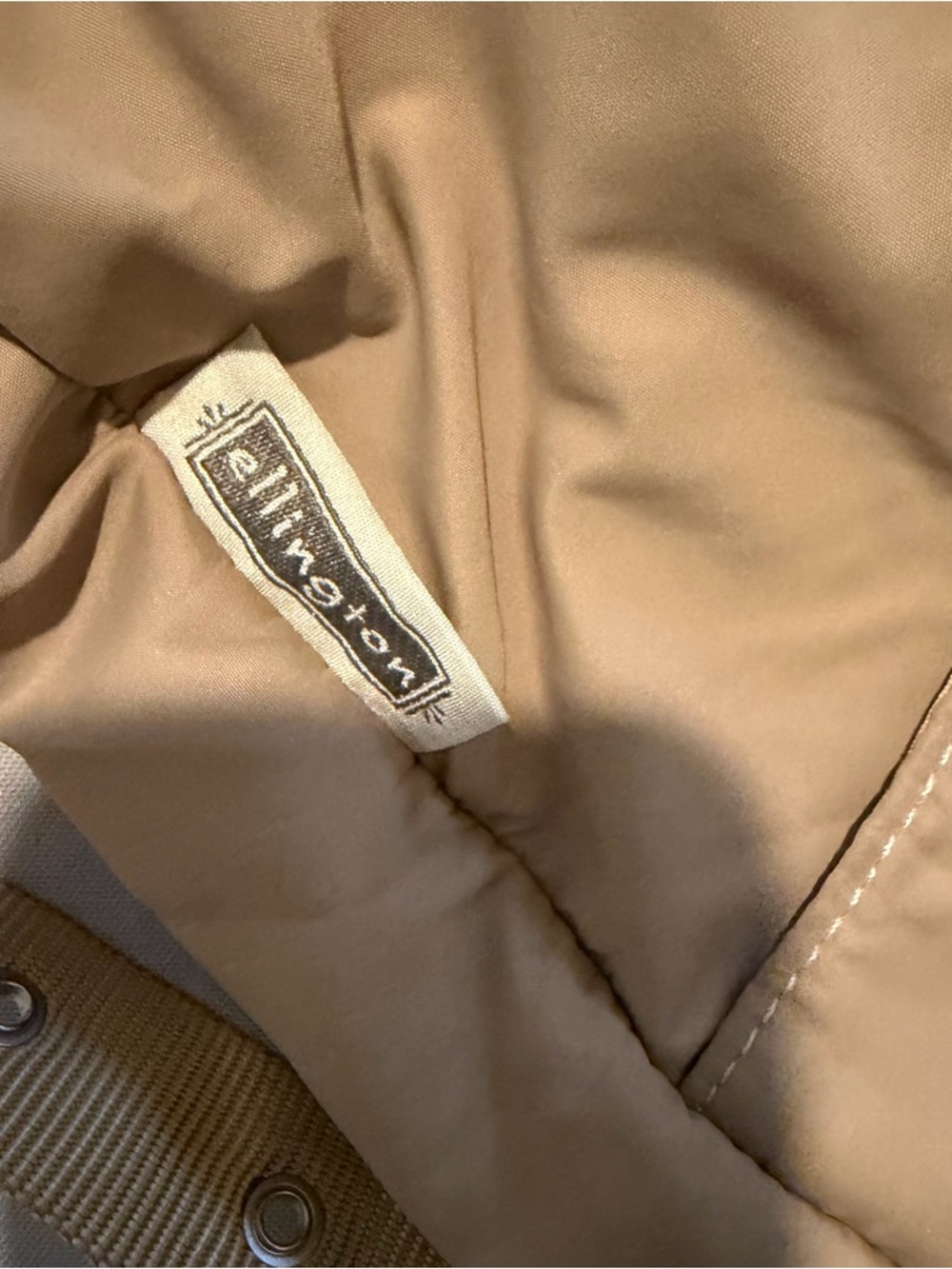 Ellington Beige Quilted Crossbody Shoulder Bag - Picture 7 of 10